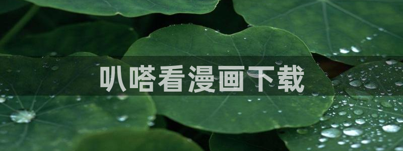 51漫画免费版：叭嗒看漫画下载